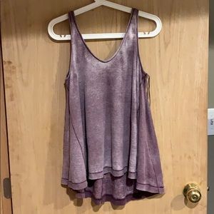 Free People Purple Flowy Tank